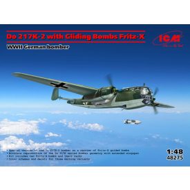 ICM German WWII Bomber Do 217K-2 with Fritz-X makett