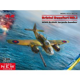   ICM Bristol Beaufort Mk.I, WWII British Torpedo Bomber makett