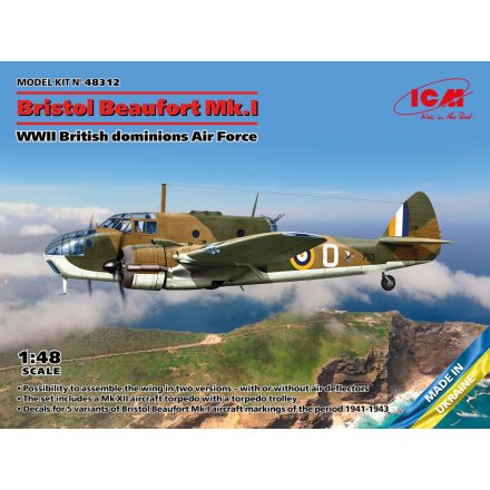 ICM Bristol Beaufort Mk.I, WWII British dominions Air Force makett