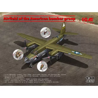 ICM Airfield of the American Bomber Group makett