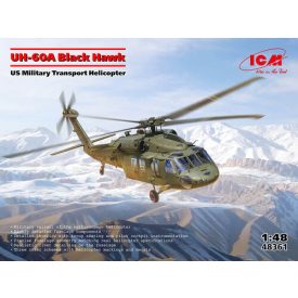   ICM UH-60 A Black Hawk - US Military Transport Helicopter makett