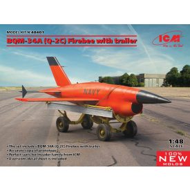 ICM BQM-34A (Q-2C) Firebee with trailer makett