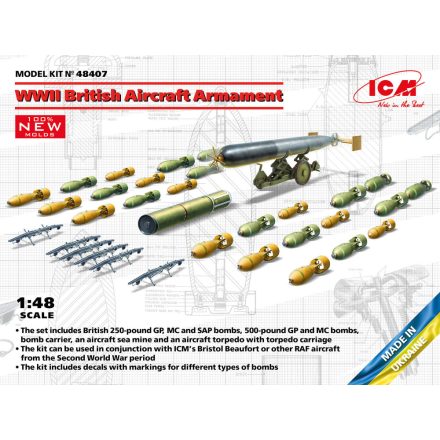 ICM WWII British Aircraft Armament makett