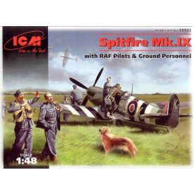 ICM Spitfire Mk.IX with Pilots, Ground crew makett