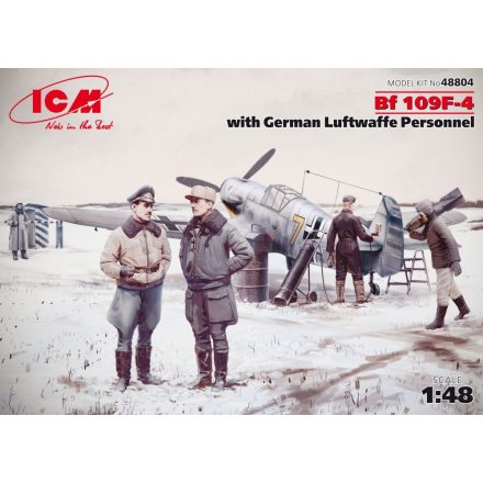 ICM Bf 109F-4 with German Luftwaffe Personnel makett