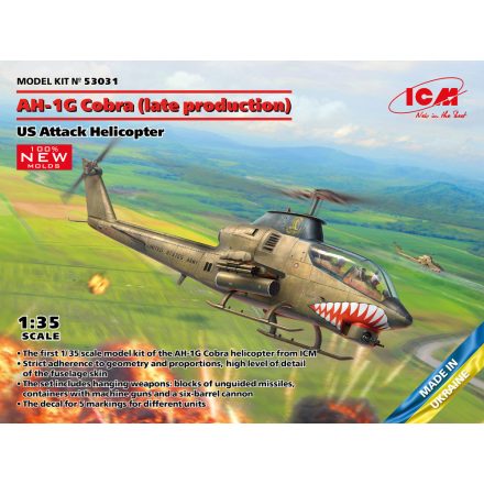 ICM AH-1G Cobra (late production), US Attack Helicopter makett
