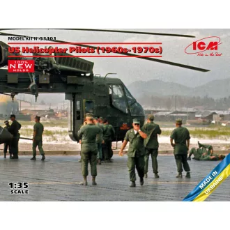  ICM US Helicopter Pilots (1960s-1970s) (100% new molds) 1:35 helikopter makett