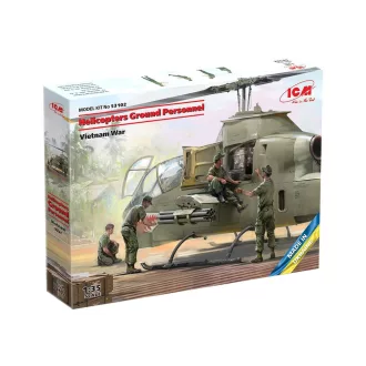   ICM Helicopters Ground Personnel (Vietnam War) (100% new molds) 1:35 helikopter makett