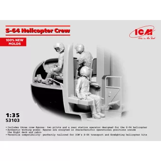   ICM S-64 Helicopter Crew (100% new moulds) 1:35 figura készlet