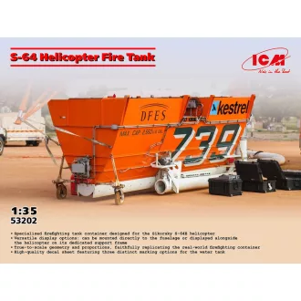 ICM S-64 Helicopter Fire Tank 1:35 helikopter tartály