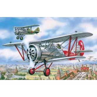   ICM Polikarpow I-5 Russisches Jagdflugzeug 1:72 repülő makett