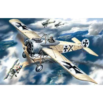 ICM Fokker E IV 1:72 repülő makett