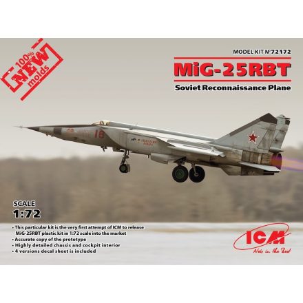 ICM Mikoyan MiG-25RBT Soviet Reconnaissance Plane makett