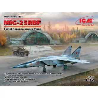   ICM MiG-25 RBF,Soviet Reconnaissance Plane 1:72 repülő makett