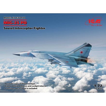 ICM MiG-25 PD Soviet Interceptor Fighter makett