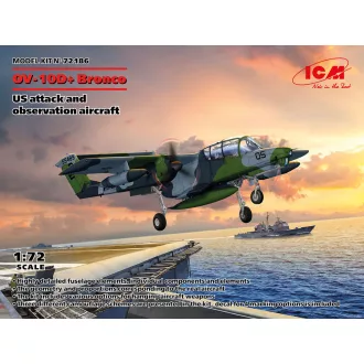   ICM OV-10D+ Bronco, US attack and observation aircraft 1:72 repülő makett