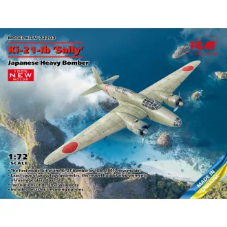   ICM Ki-21-Ib 'Sally', Japanese Heavy Bomber (100% new molds) 1:72 repülő makett