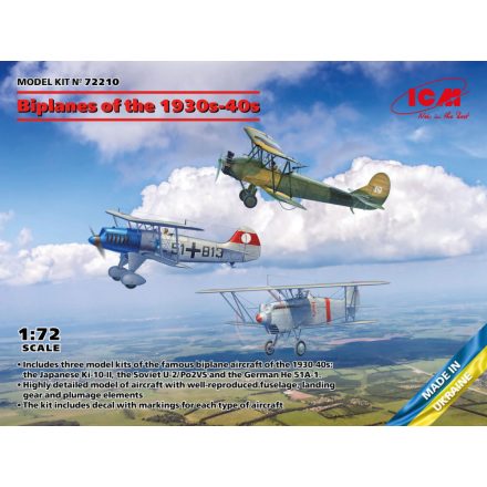 ICM Biplanes Of The 1930s-40s makett