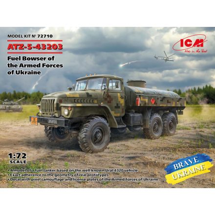 ICM ATZ-5-43203 - Fuel Bowser Of The Armed Forces Of Ukraine makett