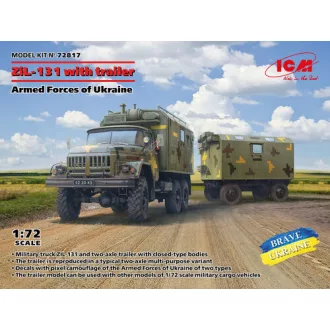   ICM ZiL-131 - Truck with trailer Armed Forces of Ukraine makett