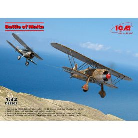   ICM Battle of Malta (Fiat CR.42 and Gloster Sea Gladiator Mk.II) makett