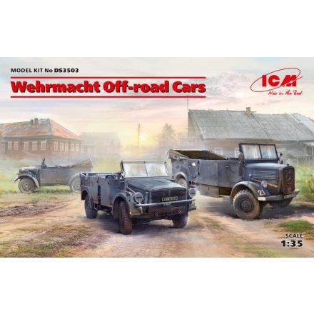 ICM Wehrmacht Off-road Cars (Kfz1,Horch 108 Typ 40, L1500A) makett