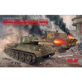   ICM Battle of Berlin (April 1945) (T-34-85, King Tiger) makett