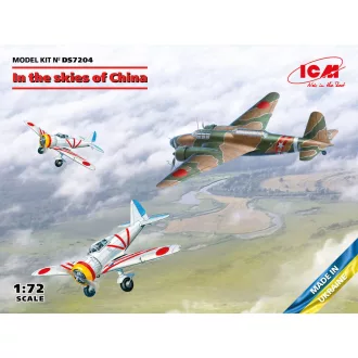   ICM In the skies of China (Ki-21-Ia, Ki-27a) 1:72 repülő makett