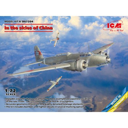 ICM In The Skies Of China (Ki-21-Ia, Two Кі-27а) makett