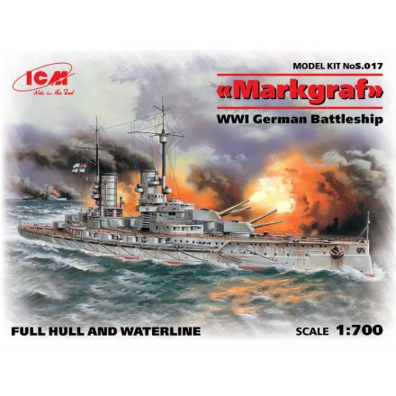 ICM WWI German Battleship Markgraf makett