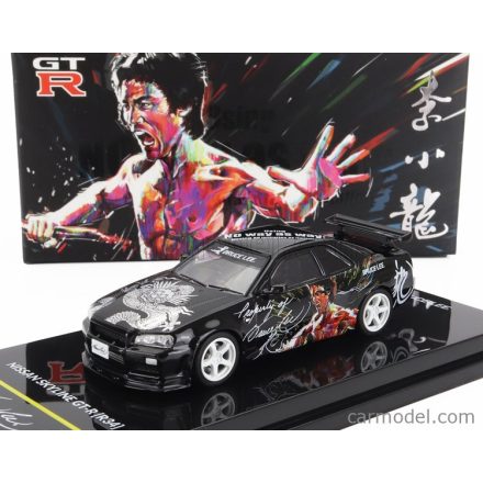 INNO-MODELS NISSAN SKYLINE GT-R (R34) COUPE 1999 - USING NO WAY AS WAY - HAVING NO LIMITATION AS LIMITATION - CELEBRATING 50 YEARS BRUCE LEE