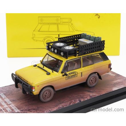 INNO-MODELS LAND ROVER RANGE ROVER N 0 RALLY CAMEL TROPHY AFTER RACE 1982