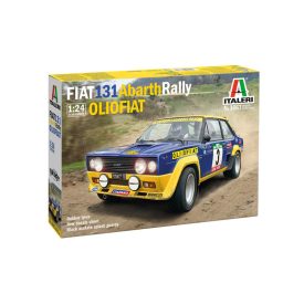 Italeri Fiat 131 Abarth Rally Olio Fiat makett