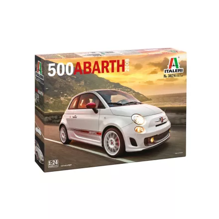 Italeri Fiat 500 Abarth (2008) makett