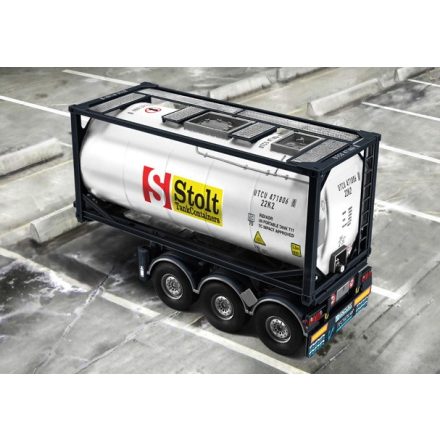 Italeri TECNOKAR TRAILER with 20ft TANK makett