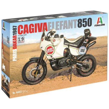 Italeri Cagiva Elefant 850 Paris-Dakar 1987 makett