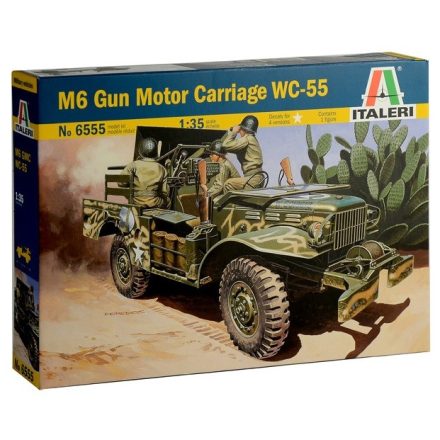 Italeri M6 GUN MOTOR CARRIAGE WC-55 makett