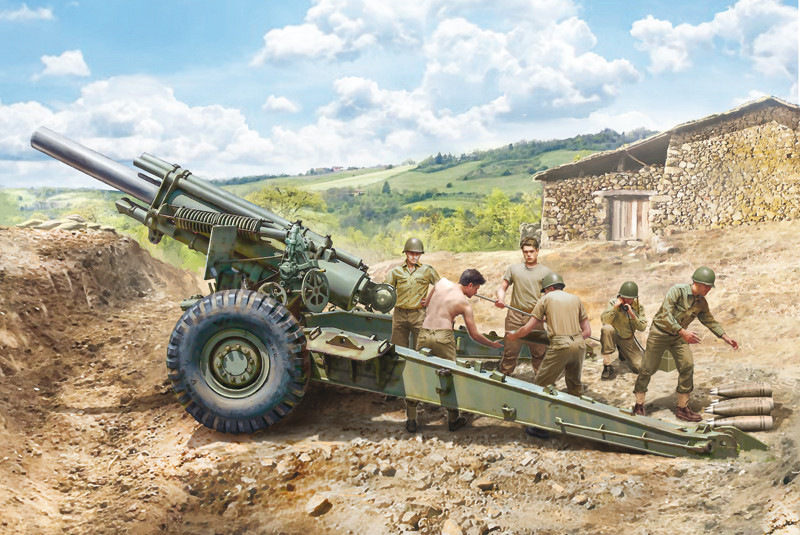 Italeri M1 155mm Howitzer Makett Modellfut r Makett Mak