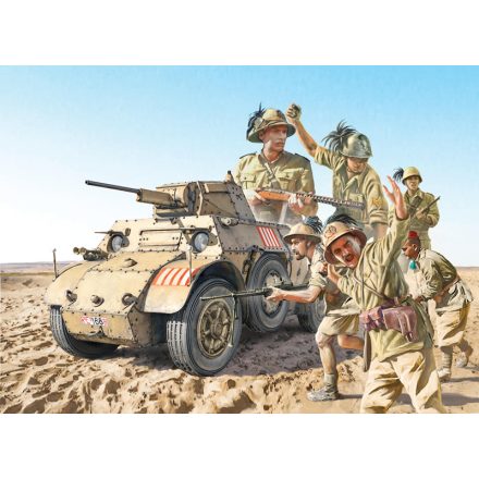 Italeri Autoblinda AB 41 with Bersaglieri El Alamein makett