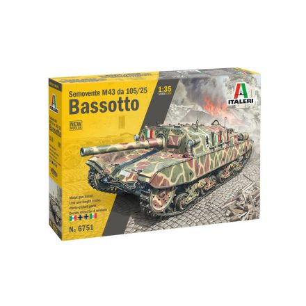 Italeri Semovente M43 da 105/25 "Bassotto" makett