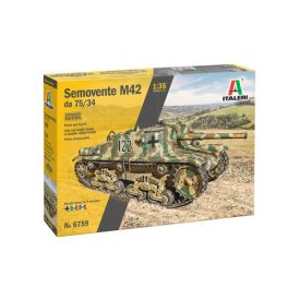 Italeri Semovente M42 da 75/34 (Upgraded Edition) makett