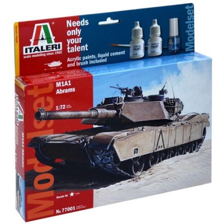 Italeri Model Set M1A1 Abrams makett