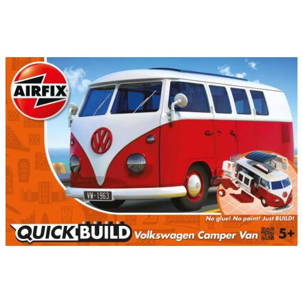 Airfix QUICKBUILD VW Camper Van red