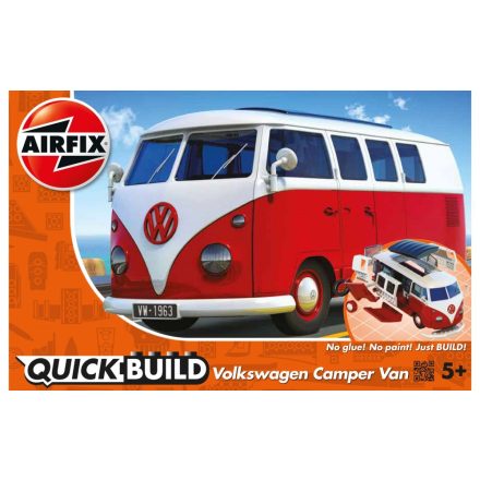Airfix QUICKBUILD VW Camper Van red