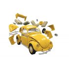 Airfix QUICKBUILD VW Beetle yellow