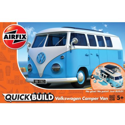 Airfix QUICKBUILD VW Camper Van blue
