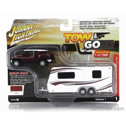 JOHNNY LIGHTNING TOYOTA FJ CRUISER 200 WITH ROULOTTE