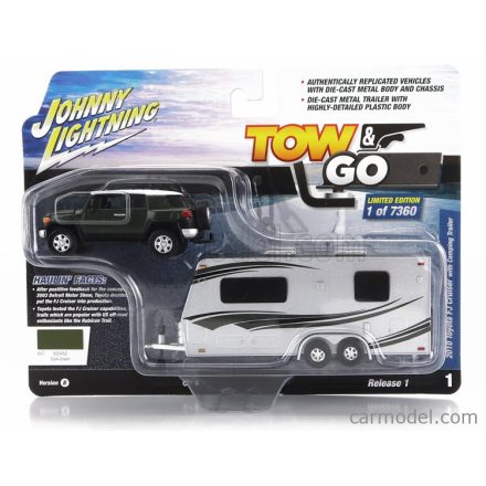 JOHNNY LIGHTNING TOYOTA FJ CRUISER 200 WITH ROULOTTE