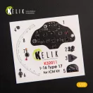 Kelik I-16 type 17 - Interior 3D Decal for ICM kit 3D matrica