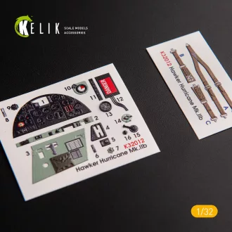   Kelik Hawker Hurricane Mk.IIB - Interior 3D Decal for Revell kit 3D matrica